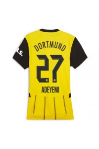 Fotbalové Dres Borussia Dortmund Karim Adeyemi #27 Dámské Domácí Oblečení 2024-25 Krátký Rukáv